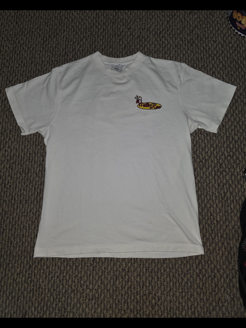 MILK RUN Men's White Short-Sleeve Graphic T-Shirt